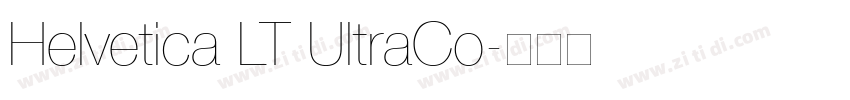 Helvetica LT UltraCo字体转换